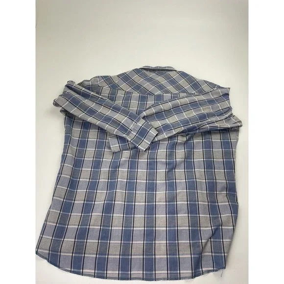 Wrangler Western Vintage Pearl Snap Long Sleeve Button Up Shirt Plaid Men's 2XLT - Picture 6 of 6